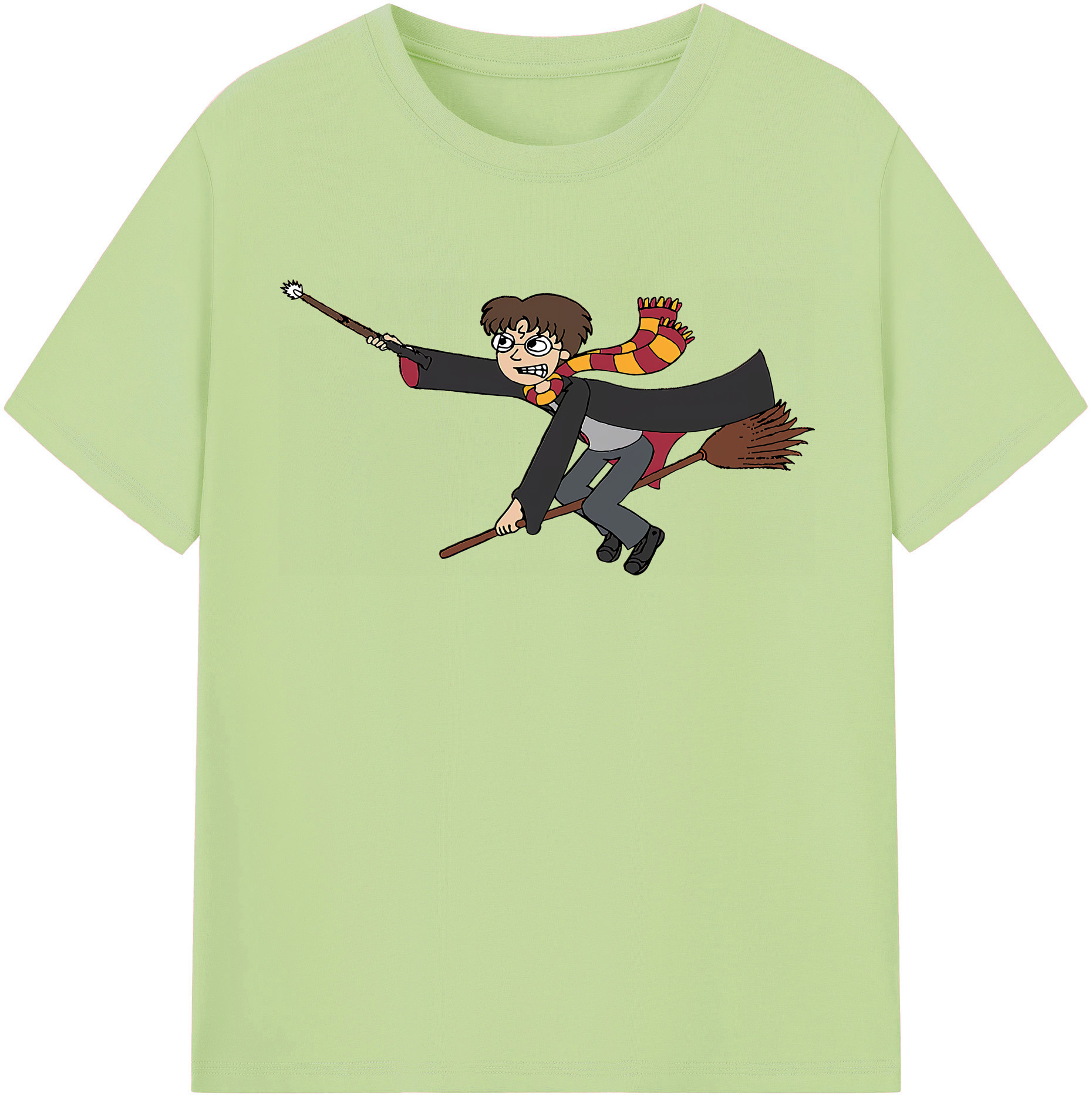（画像用） Harry Potter ハリー・ポッターシリーズ 綿100％半袖Tシャツ（フロントプリント）